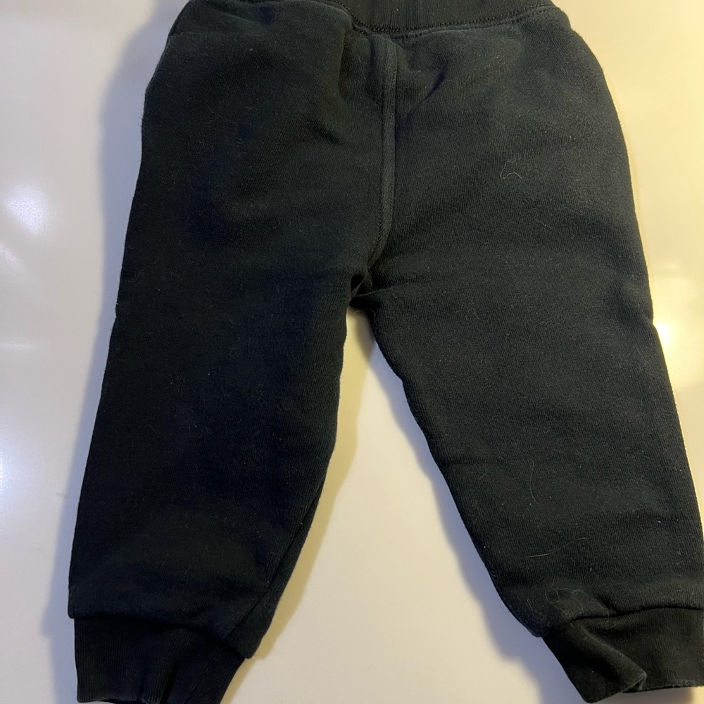 Ralph Lauren Blue Skiing Polo Bear long sleeve T-Shirt with black sweatpants 18m - Picture 8 of 10